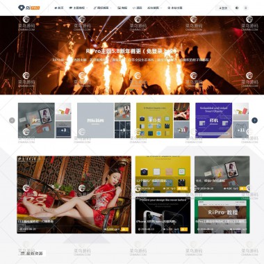 wordpress日主题免费模板下载RiPro6.3.8最新破解版+子主题+美化包