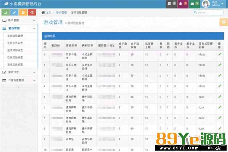 小熊棋牌游戏双玩法(金币+房卡)运营级棋牌源码
